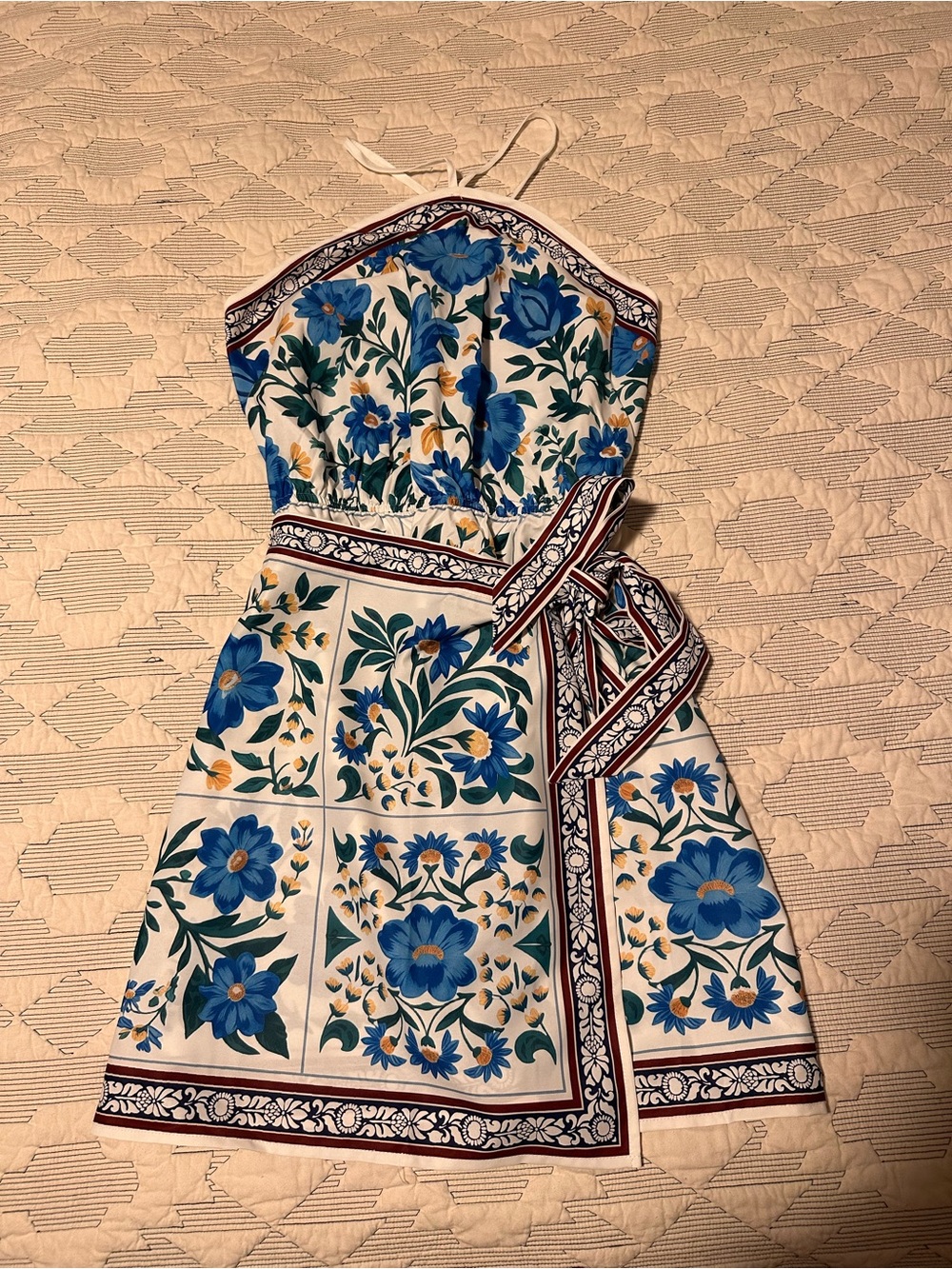 Cupshe White Mini Dress Bahama Honey Floral